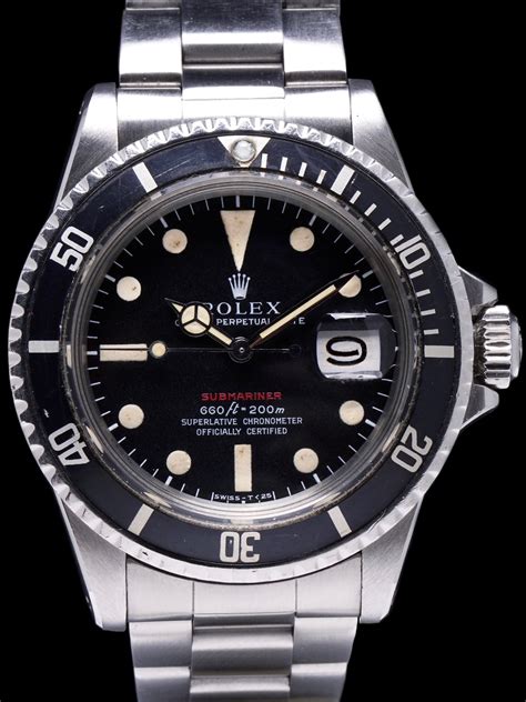 rolex red submariner 1972|1972 rolex submariner value.